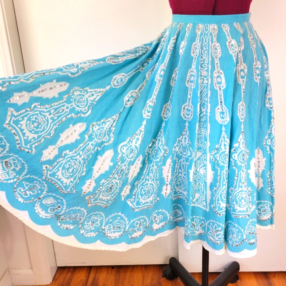 Mix Nouveau Sequin swing skirt